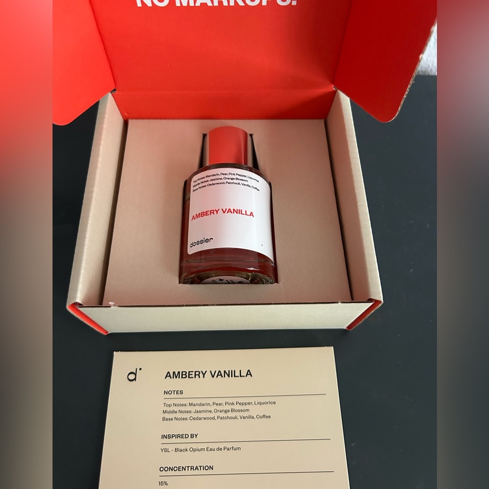 Dossier Ambery Vanilla Perfume